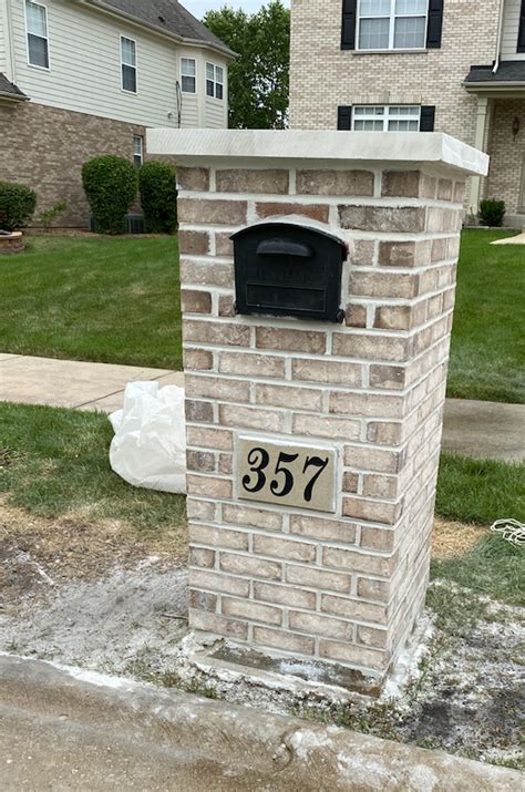 metal box in brick mailbox|brick mailbox replacement.